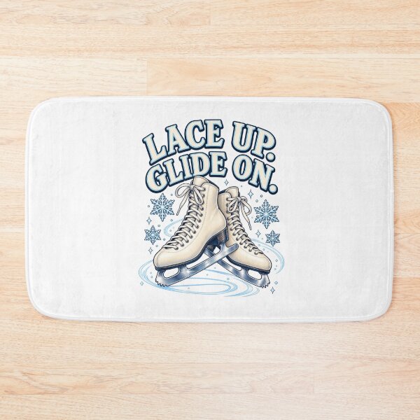 Item preview, Lace Up. Glide On. Ice Skating Design designed and sold by Good Mood Foundry.
