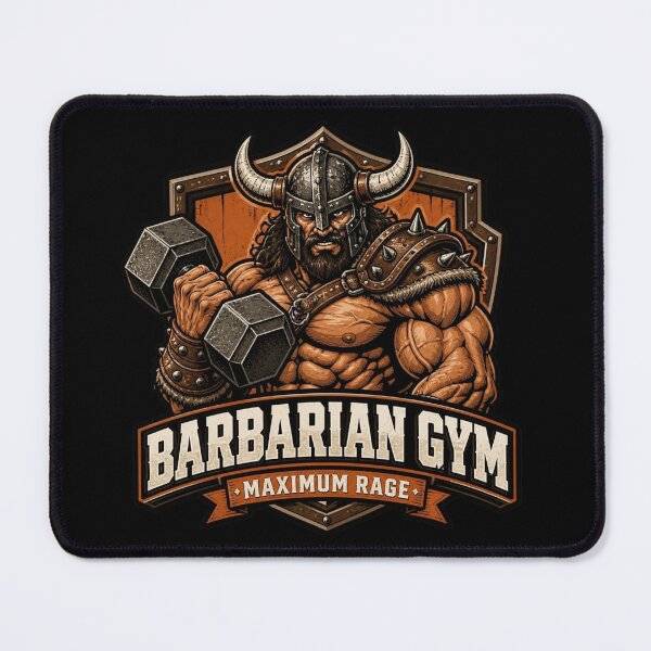 Item preview, Barbarian Gym Maximum Rage Hardcore Workout Tabletop designed and sold by Dice_Goblin_Studio.