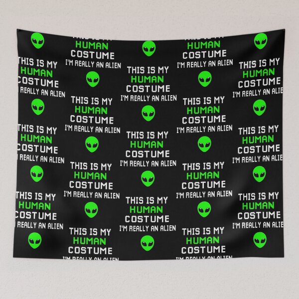 Item preview, Weird Funny This Is My Human Costume I'M Really An Alien designed and sold by RealestInternet.