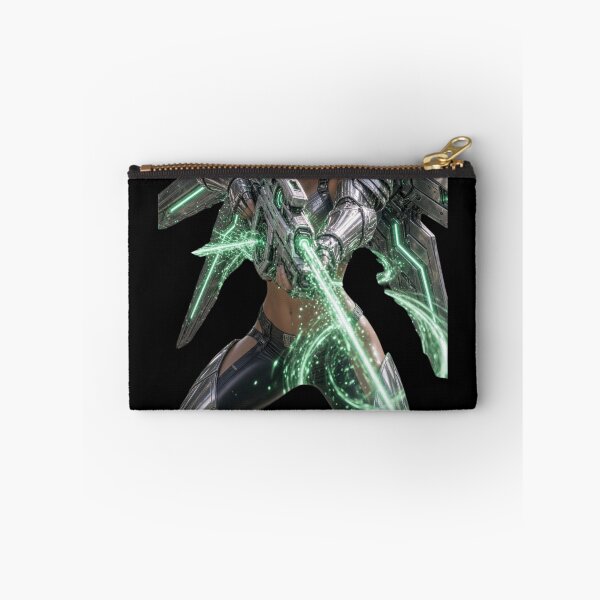 Item preview, Cyber Emerald Ranger Girl in Heavy Armor designed and sold by EvolutionMerch.
