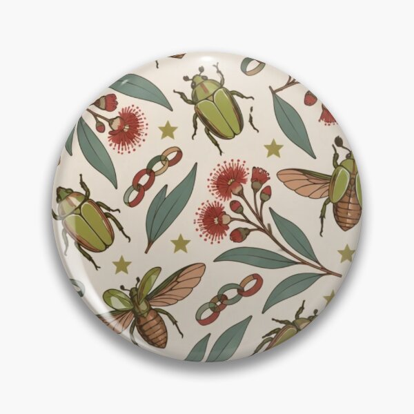 Item preview, Christmas Beetle Seamless Pattern | Retro Australian Christmas Wrapping Paper Repeat designed and sold by StickyGuys.