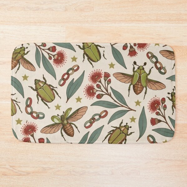 Item preview, Christmas Beetle Seamless Pattern | Retro Australian Christmas Wrapping Paper Repeat designed and sold by StickyGuys.