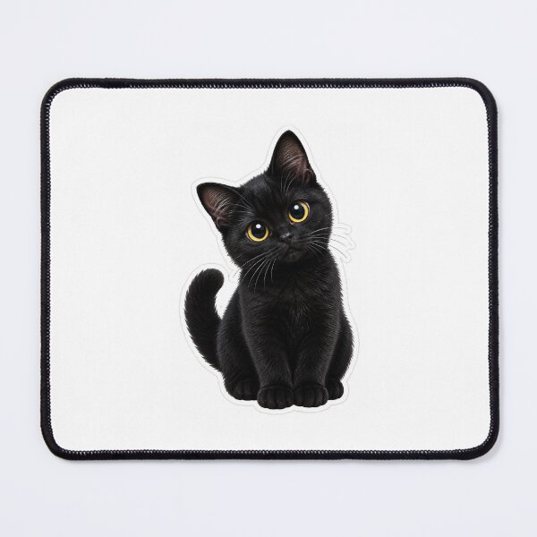 Item preview, Black Cat Sticker designed and sold by Amanverma321.