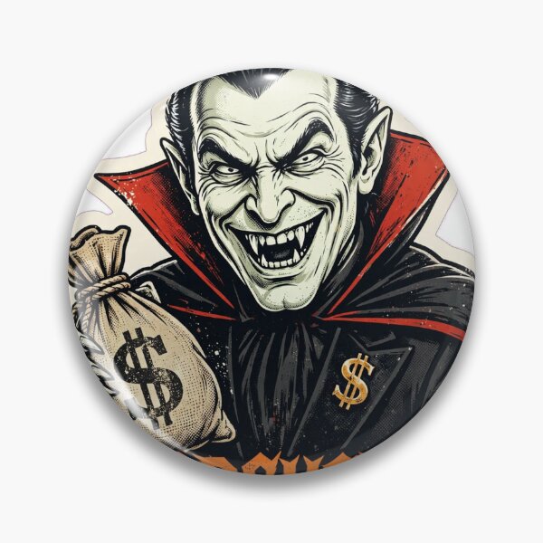 Item preview, Bloodsuckers – Vampire Billionaire Halloween Sticker Design designed and sold by OuttaOrbitSlaps.
