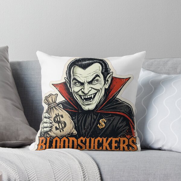 Item preview, Bloodsuckers – Vampire Billionaire Halloween Sticker Design designed and sold by OuttaOrbitSlaps.
