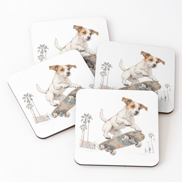 Item preview, Jack Russell Skateboard Trick at Venice Beach designed and sold by Russell Thorne.