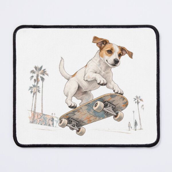 Item preview, Jack Russell Skateboard Trick at Venice Beach designed and sold by Russell Thorne.