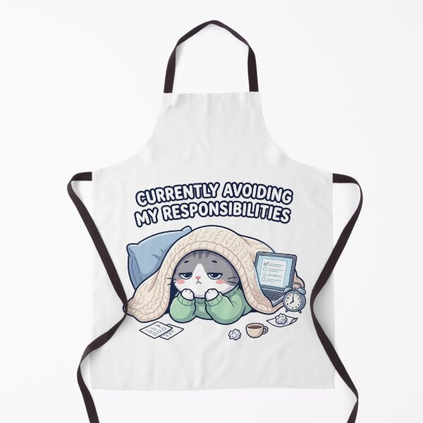 Item preview, Currently Avoiding My Responsibilities Cat designed and sold by Mbk Studios.
