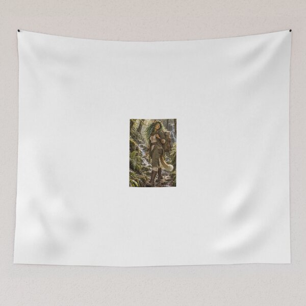 Item preview, Greenhaired Faun with Rucksack in Forest designed and sold by CathryneDelamort.