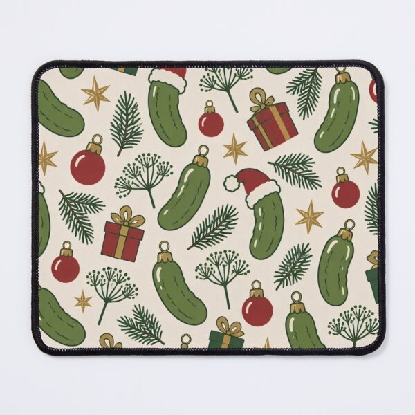 Item preview, Christmas Pickle Seamless Pattern | Funny Pickle Ornament Holiday Tradition Repeat designed and sold by StickyGuys.