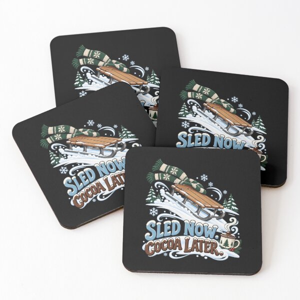 Item preview, Sled Now. Cocoa Later. designed and sold by Good Mood Foundry.