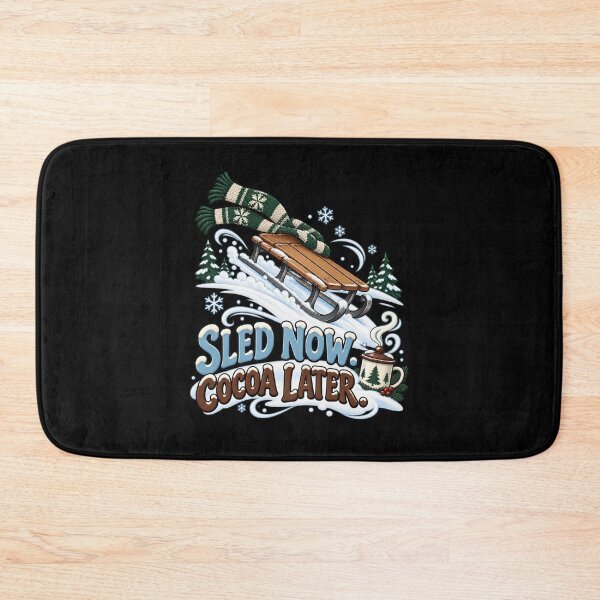 Item preview, Sled Now. Cocoa Later. designed and sold by Good Mood Foundry.