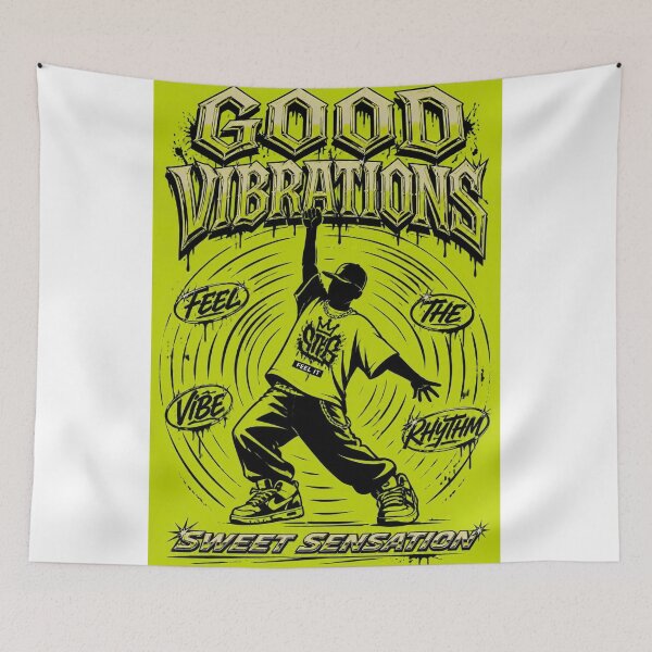 Item preview, Vibrations Hip Hop Chrome Dancer Poster designed and sold by ZoomTaDesign.