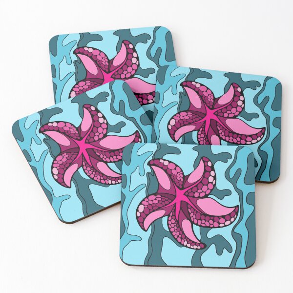 Item preview, Coral Bloom Star | Liuartstudio | Living Mosaic | 27 designed and sold by liuartstudio.