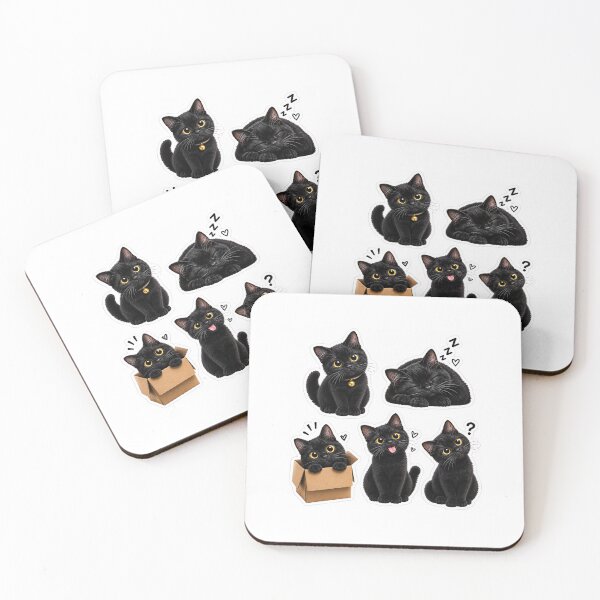 Item preview, Five Cute Cat Stickers designed and sold by Amanverma321.