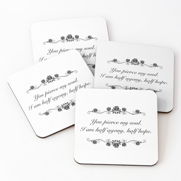 Item preview, "Half agony, half hope" Jane Austen Persuasion quote designed and sold by Summer Star.