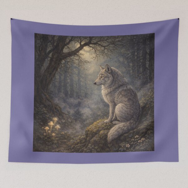 Item preview, The Wolf - The Forest's Magical Whisper designed and sold by LegademaArt.