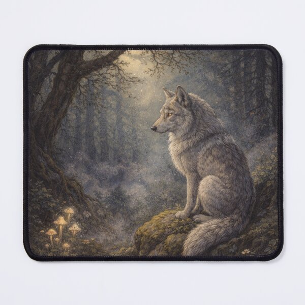 Item preview, The Wolf - The Forest's Magical Whisper designed and sold by LegademaArt.
