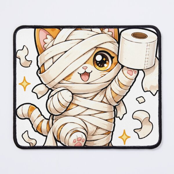 Item preview, Mummy Cat Gift - Cute Toilet Paper Mummy Kitty designed and sold by RedRubyBubble.