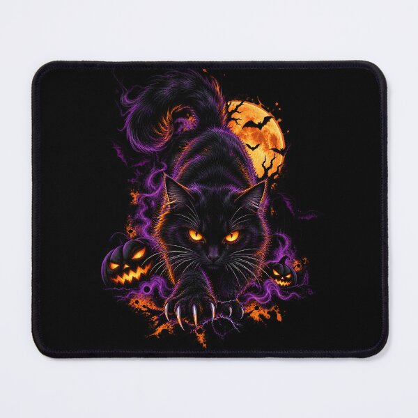 Item preview, Black Cat Halloween – Spooky Witchy Moon designed and sold by Redshop04.