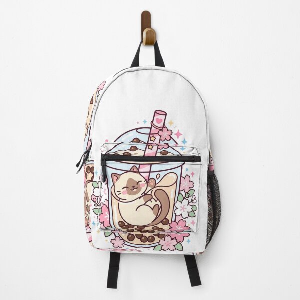 Item preview, Cute Kawaii Cat Sleeping in Boba Tea designed and sold by RoyalDeluxGo.