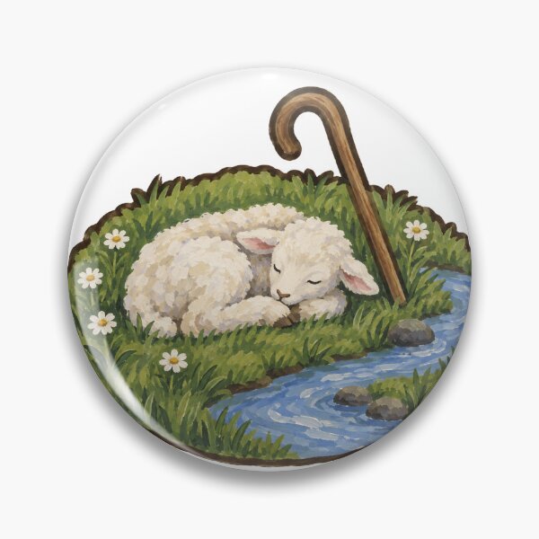 Item preview, Sleeping Lamb by Still Waters and Green Pastures designed and sold by eignvalue.