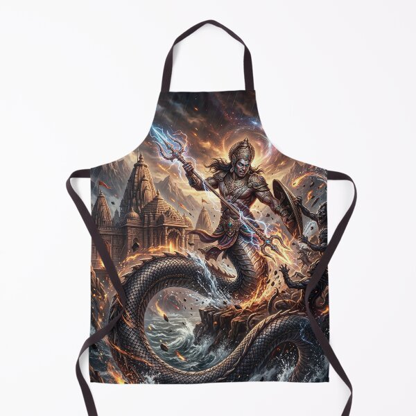 Item preview, Naga Warrior - Indian Mythology Dark Art designed and sold by Lucid Dream Pixel.