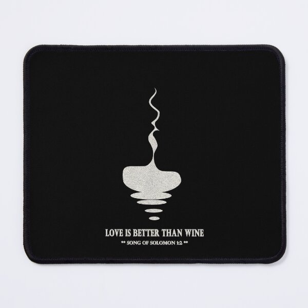 Item preview, Love Is Better Than Wine | Song of Solomon 1:2 | Abstract Minimal hidden optical illusion of Kiss Art | silver white designed and sold by ZechJohnRB.