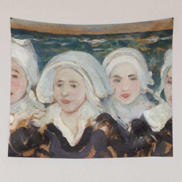 Item preview, Four Breton Women at the Seashore designed and sold by SharonTheFirst.