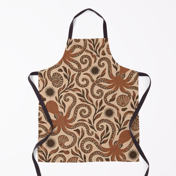 Item preview, Minoan Octopus Seamless Pattern | Ancient Greek Pottery Marine Style Repeat designed and sold by StickyGuys.