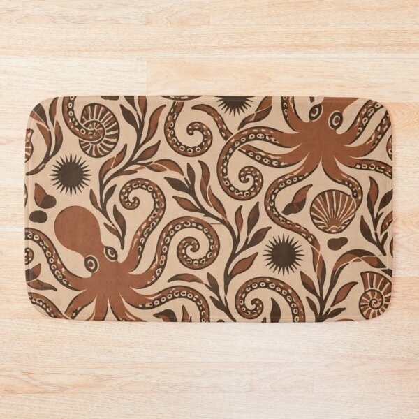 Item preview, Minoan Octopus Seamless Pattern | Ancient Greek Pottery Marine Style Repeat designed and sold by StickyGuys.