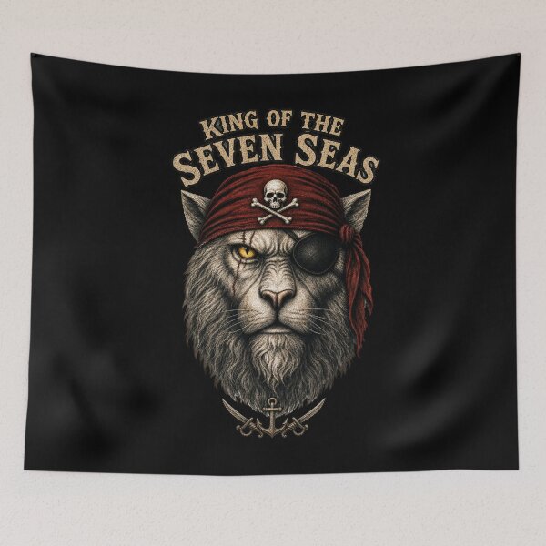 Item preview, King of the Seven Seas Pirate Lion Design designed and sold by FREENATION2026.