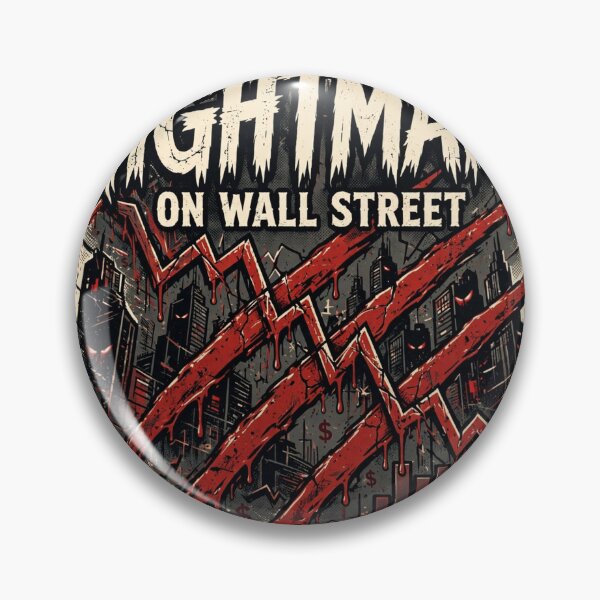 Item preview, Nightmare on Wall Street – Stock Market Crash Halloween Sticker Design designed and sold by OuttaOrbitSlaps.