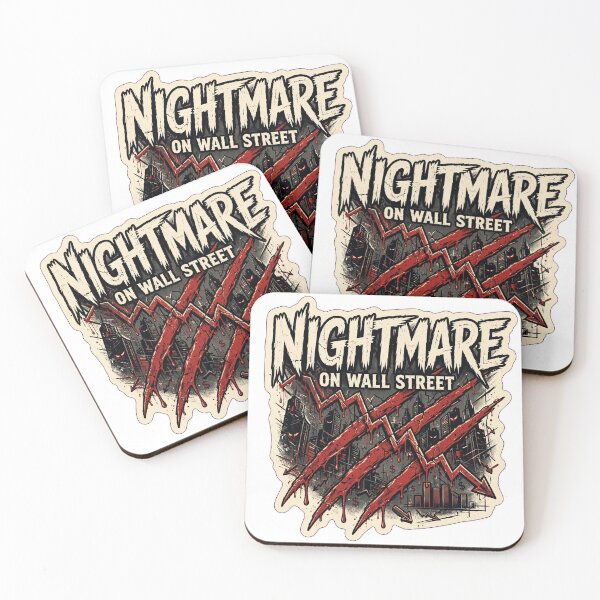 Item preview, Nightmare on Wall Street – Stock Market Crash Halloween Sticker Design designed and sold by OuttaOrbitSlaps.