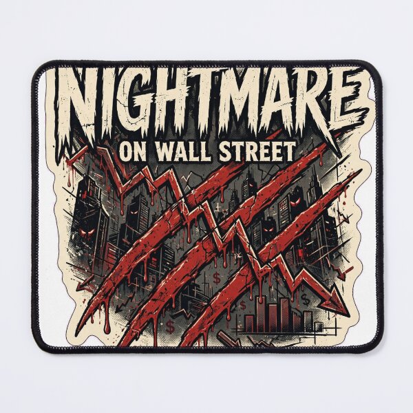 Item preview, Nightmare on Wall Street – Stock Market Crash Halloween Sticker Design designed and sold by OuttaOrbitSlaps.