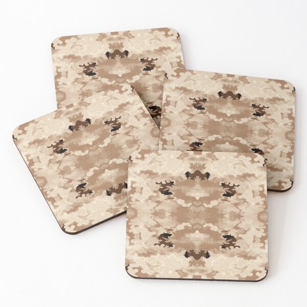 Item preview, Sand Lichen Kaleidoscope – Elegant Botanical Pattern designed and sold by SulkaCreative.