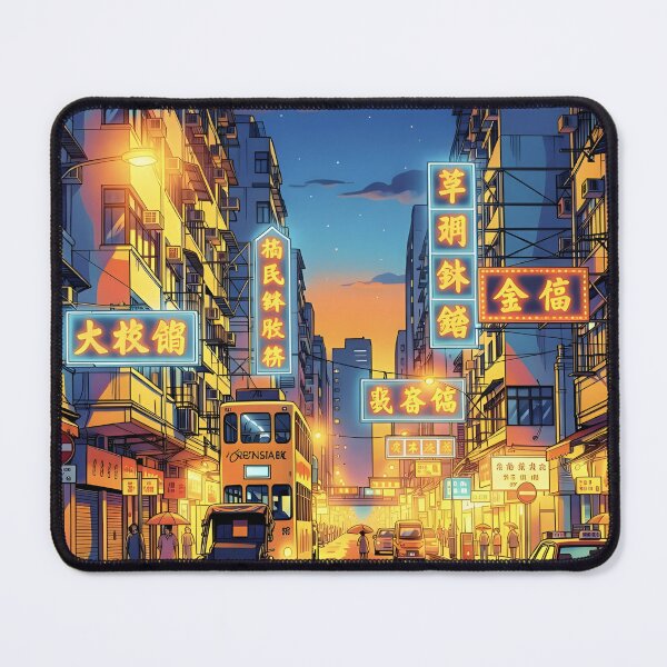 Item preview, Nostalgic Hong Kong Neon Night Street View designed and sold by Lilystore8888.