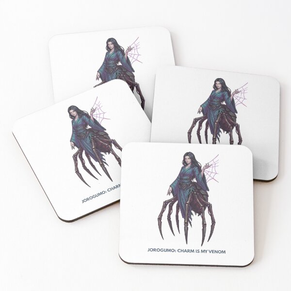 Item preview, Cyber Jorogumo — Charm Is My Venom | Biomechanical Spider Yokai Art designed and sold by CalmFrameArt.