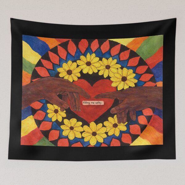 Item preview, Killing Me Softly Heart Folk Art designed and sold by Zenith-Co.