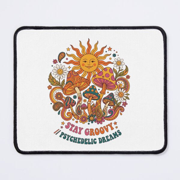 Item preview, Stay Groovy Psychedelic Dreams Retro Sun designed and sold by RoyalDeluxGo.