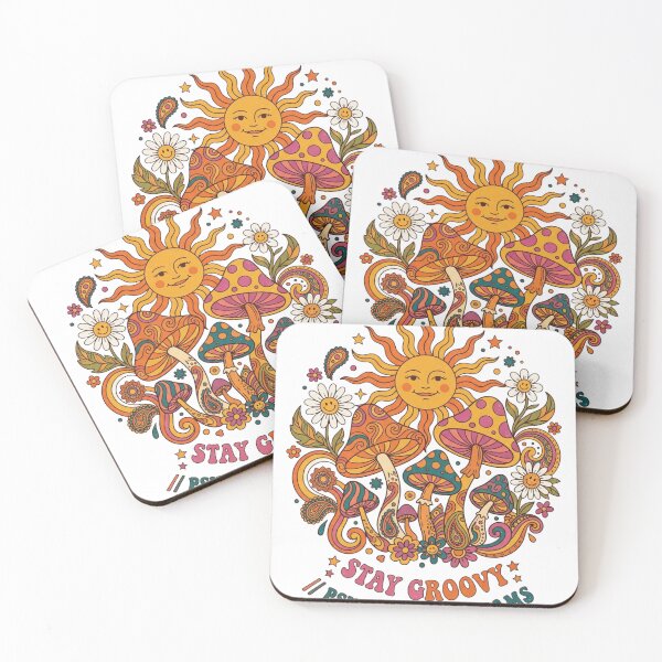 Item preview, Stay Groovy Psychedelic Dreams Retro Sun designed and sold by RoyalDeluxGo.