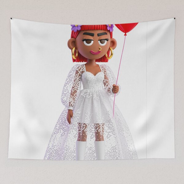 Item preview, Heart Balloons Bride Doll designed and sold by GorgezBoo.