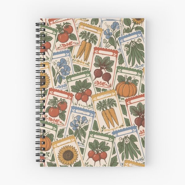 Item preview, Seed Packets Seamless Pattern | Vintage Garden Seed Packet Vegetable Repeat designed and sold by StickyGuys.