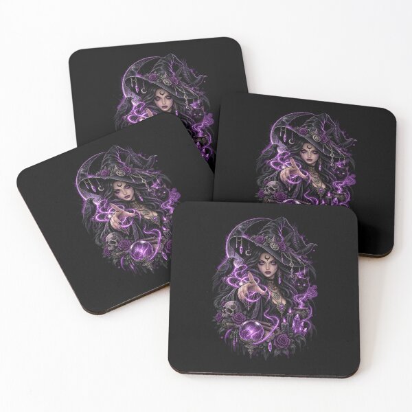 Item preview, Mystic Gothic Witch – Purple Magic & Raven designed and sold by Redshop04.