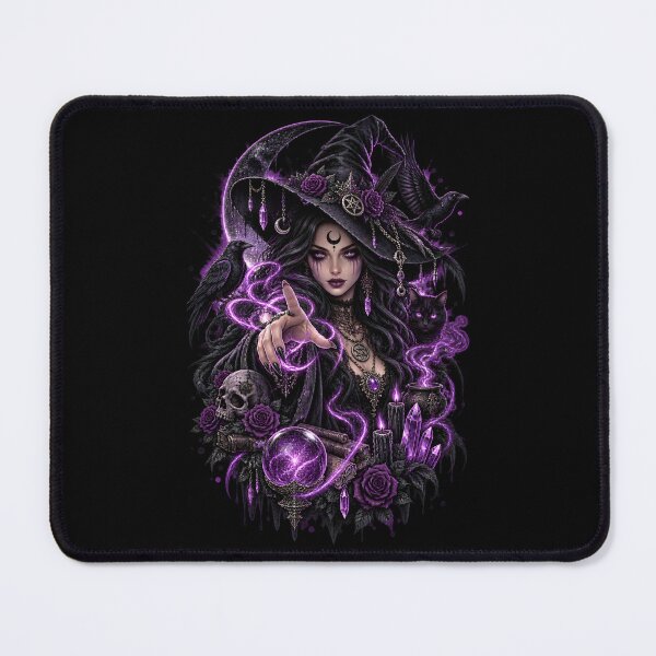 Item preview, Mystic Gothic Witch – Purple Magic & Raven designed and sold by Redshop04.
