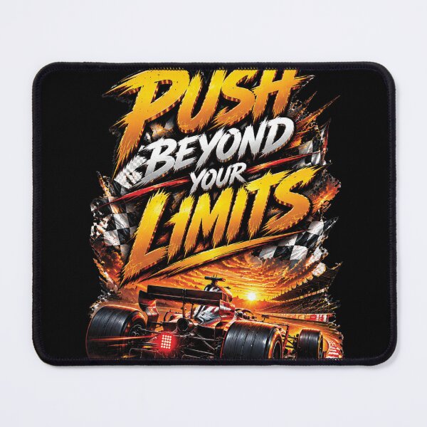 Item preview, Push Beyond Your Limits | Formula Racing Motivation Design designed and sold by M. Mamdouh Artworks.