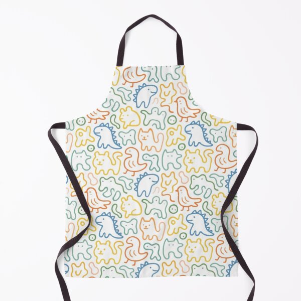 Item preview, Cute Colorful Animal Doodle Seamless Pattern – Cats Dinosaurs Birds designed and sold by frantuliuss.