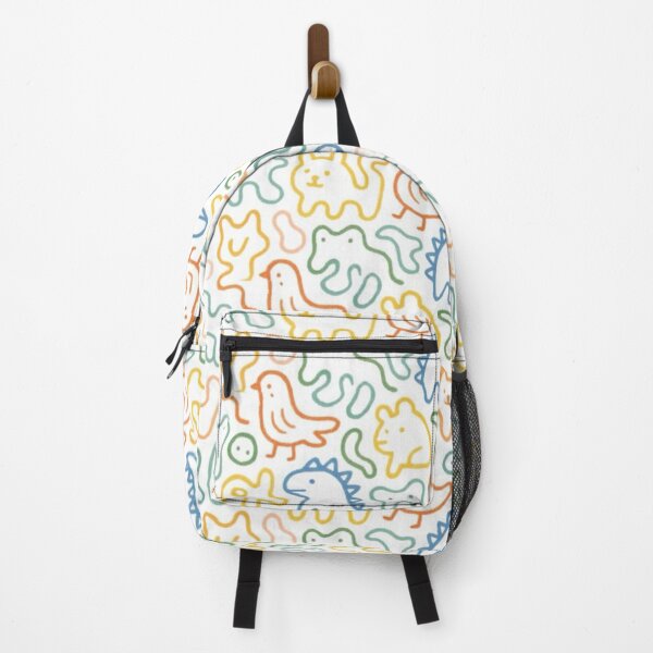 Item preview, Cute Colorful Animal Doodle Seamless Pattern – Cats Dinosaurs Birds designed and sold by frantuliuss.