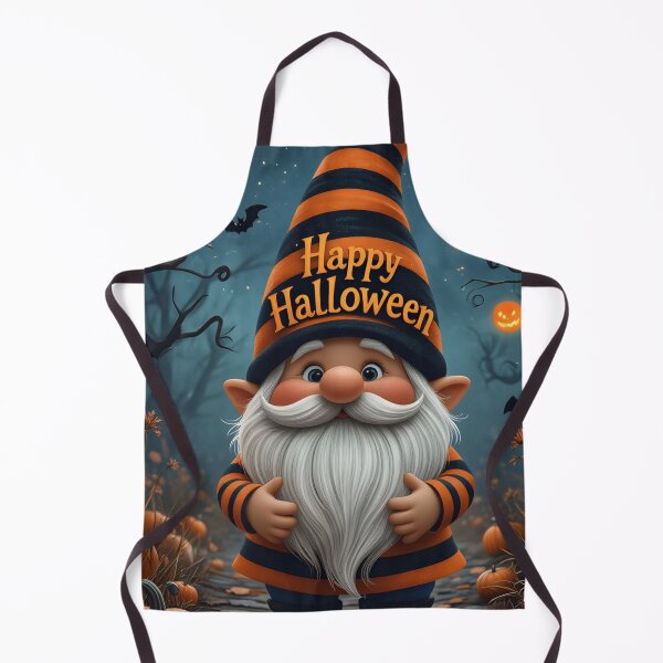 Item preview, Cute Happy Halloween Gnome Striped Hat Pumpkin Patch designed and sold by LYAN-STORE.