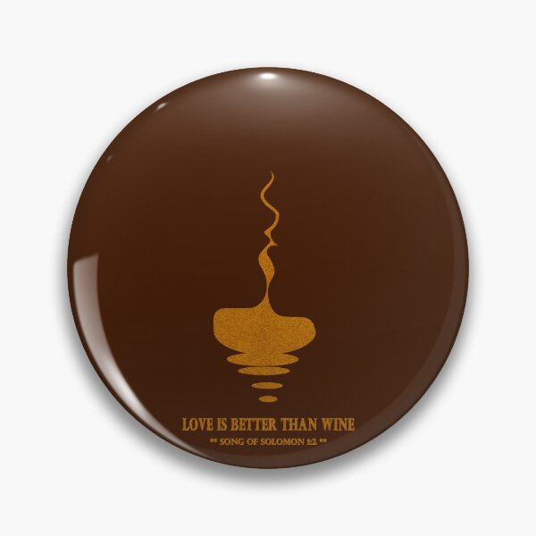 Item preview, Love Is Better Than Wine | Song of Solomon 1:2 | Abstract Minimal hidden optical illusion of Kiss Art | Gold dust Orange designed and sold by ZechJohnRB.